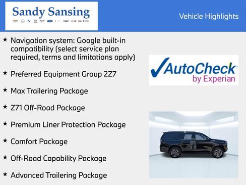 Used 2026 Chevrolet Tahoe Z71 w/ Comfort Package AWD/4WD image 7