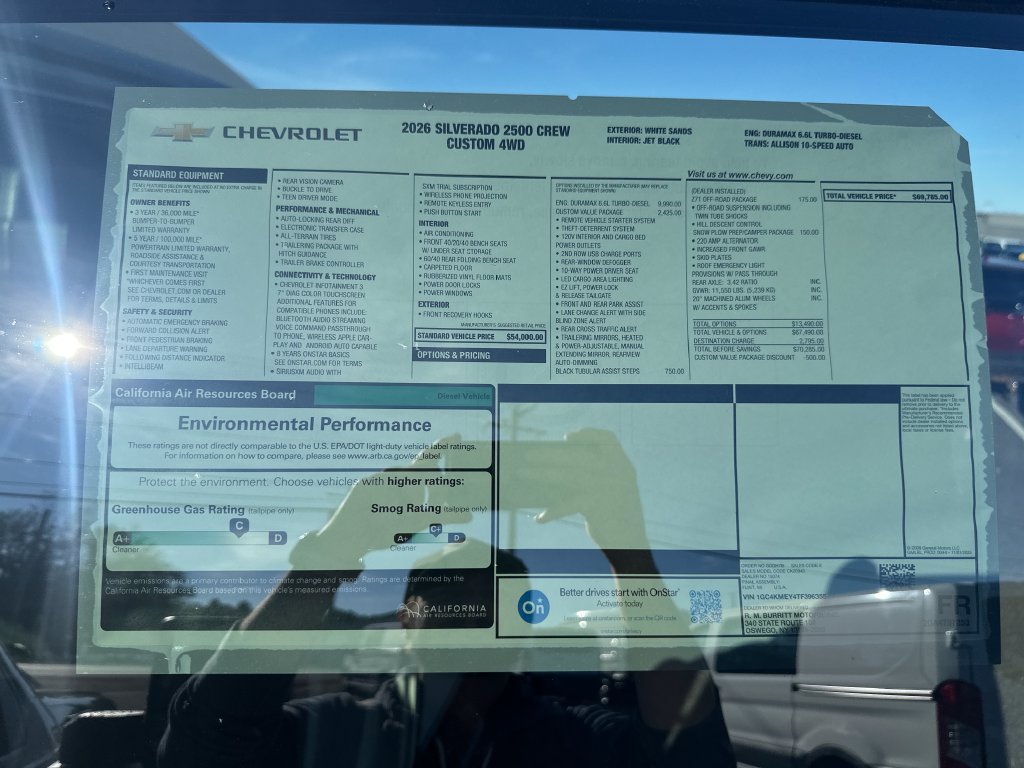 New 2026 Chevrolet Silverado 2500 Custom w/ Custom Value Package AWD/4WD image 28