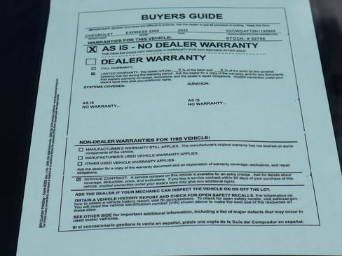 Used 2022 Chevrolet Express 2500 w/ Communications Package image 43