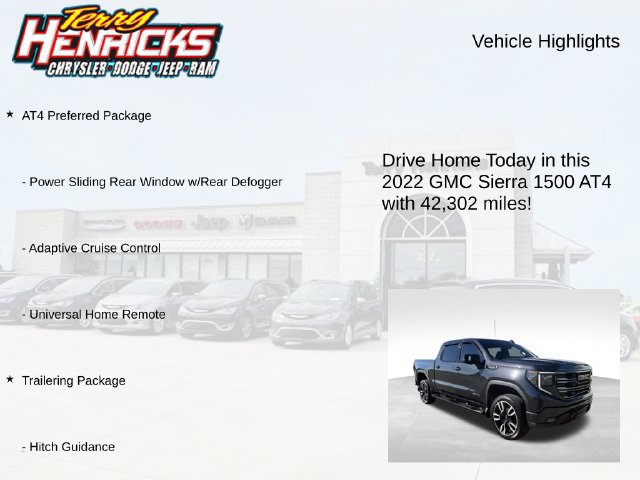 Used 2022 GMC Sierra 1500 AT4 w/ AT4 Preferred Package AWD/4WD image 4