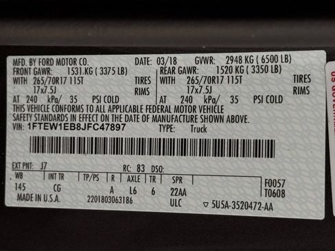 Used 2018 Ford F150 XL w/ XL Power Equipment Group AWD/4WD image 43