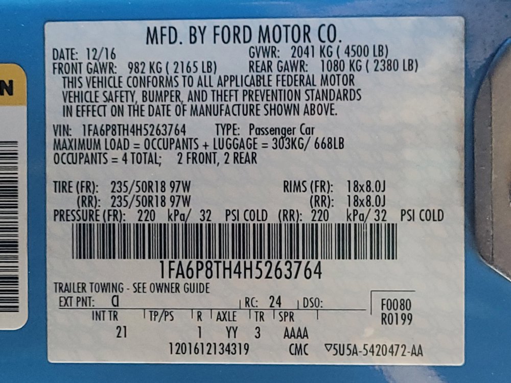 Used 2017 Ford Mustang Coupe RWD image 33