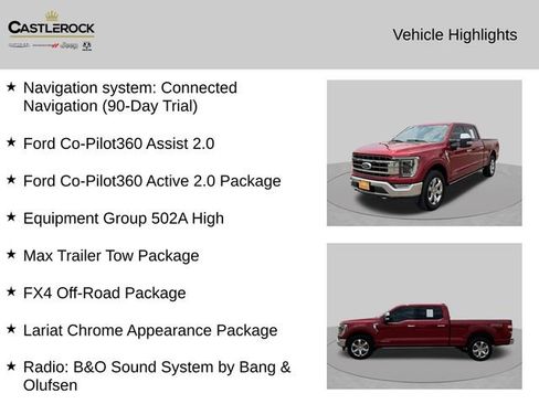 Used 2021 Ford F150 Lariat w/ Equipment Group 502A High AWD/4WD image 2