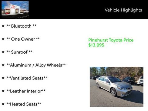 Used 2013 Toyota Avalon Limited image 7