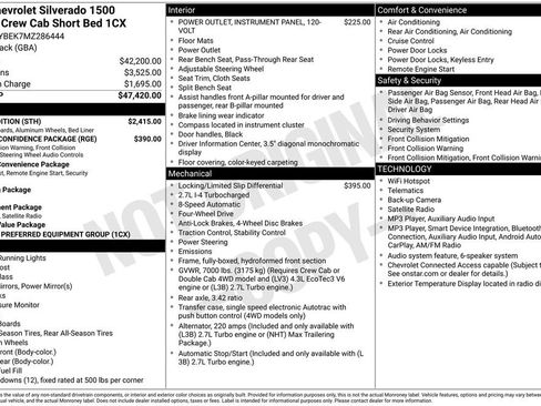 Used 2021 Chevrolet Silverado 1500 Custom w/ Rally Edition AWD/4WD image 3