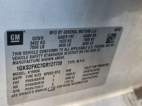 Used 2016 GMC Yukon XL SLE AWD/4WD image 5