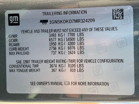 Used 2021 Chevrolet Suburban Z71 w/ Luxury Package AWD/4WD image 58