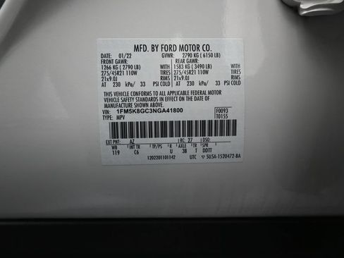 Used 2022 Ford Explorer ST w/ Equipment Group 401A AWD/4WD image 15