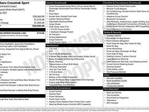 Certified 2025 Subaru Crosstrek 2.5i Sport w/ Crosstrek Mirror Package image 21