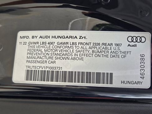 Used 2023 Audi TT 2.0T AWD/4WD image 32