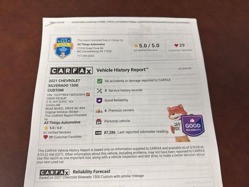 Used 2021 Chevrolet Silverado 1500 Custom w/ Rally Edition image 32