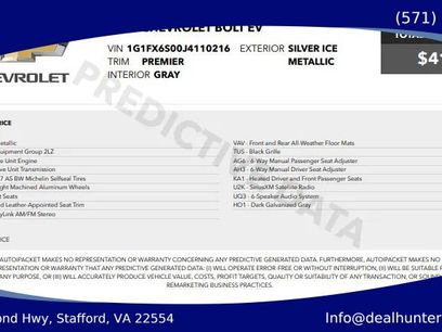 Used 2018 Chevrolet Bolt Premier w/ Driver Confidence II Package