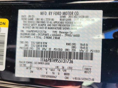 New 2025 Ford Mustang Coupe image 24