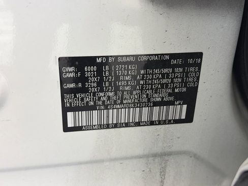Used 2019 Subaru Ascent Touring AWD/4WD image 9