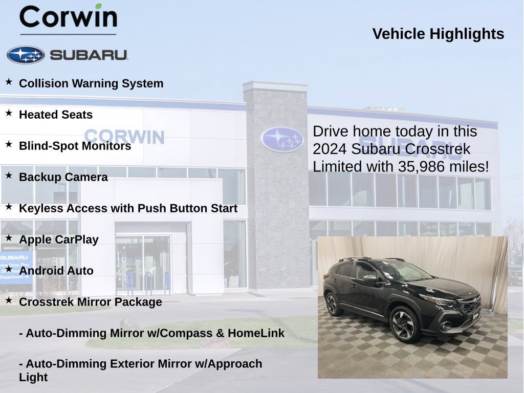 Used 2024 Subaru Crosstrek 2.5i Limited w/ Crosstrek Mirror Package AWD/4WD image 6