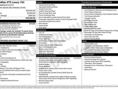 Used 2017 Cadillac XT5 Luxury w/ Driver Awareness Package image 33