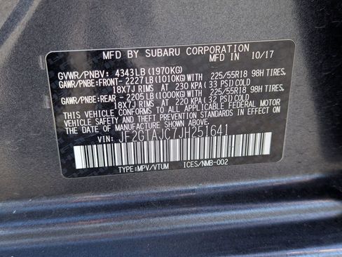 Used 2018 Subaru Crosstrek 2.0i Limited w/ Popular Package #2 image 37