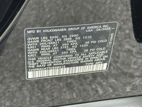 New 2026 Volkswagen Atlas SEL Premium R-Line AWD/4WD image 16