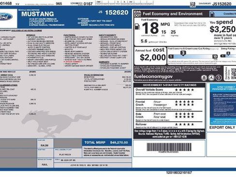 Certified 2018 Ford Mustang GT Premium w/ GT Performance Package RWD image 5