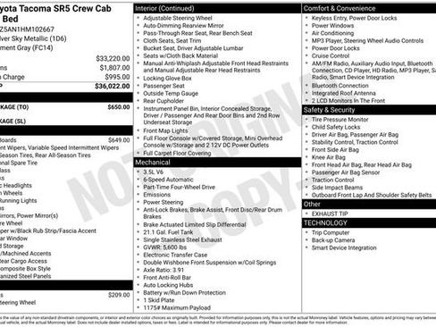 Used 2017 Toyota Tacoma SR5 w/ Tow Package image 34