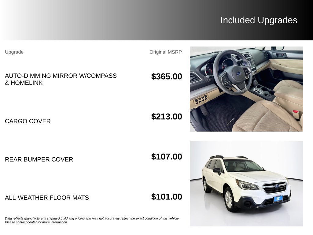 Used 2018 Subaru Outback 2.5i AWD/4WD image 5