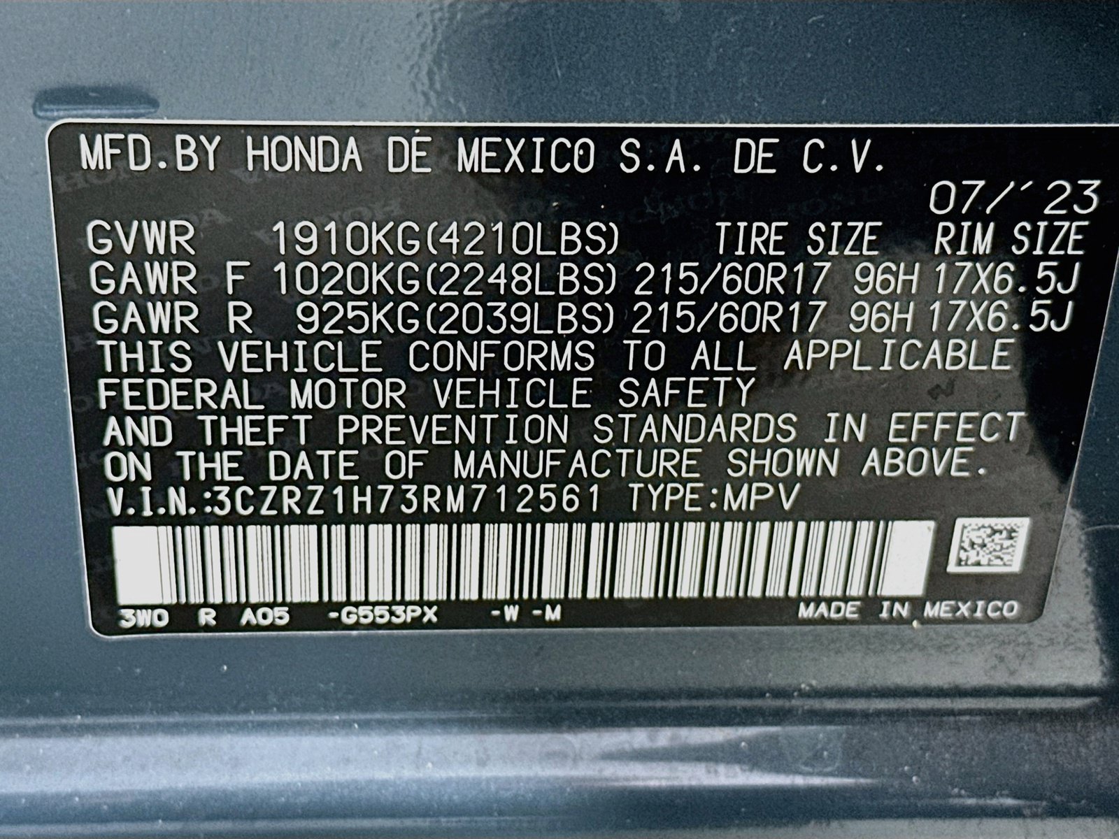 Used 2024 Honda HR-V EX-L image 30
