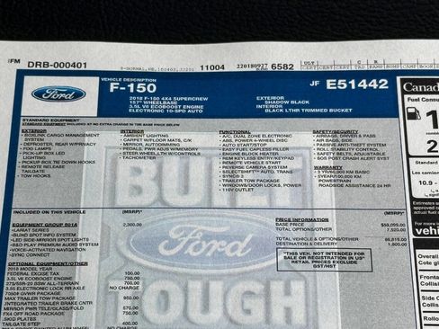 Used 2018 Ford F150 Lariat w/ Equipment Group 501A Mid image 37