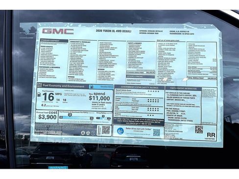 New 2026 GMC Yukon XL Denali w/ Denali Reserve Package AWD/4WD image 14