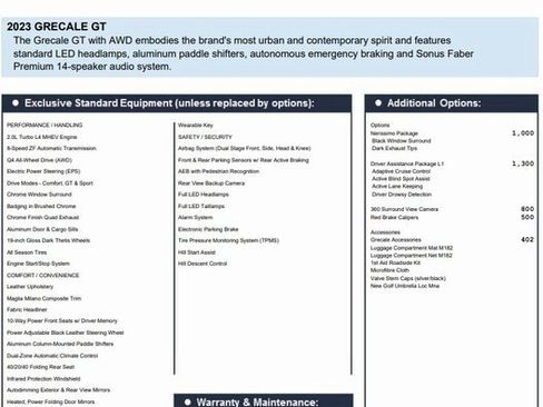 Certified 2023 Maserati Grecale GT image 2