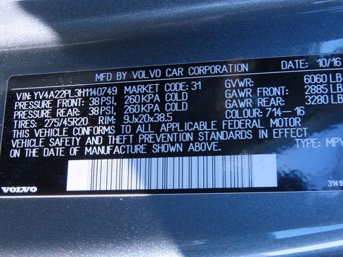 Used 2017 Volvo XC90 T6 Inscription w/ Vision Package AWD/4WD image 21