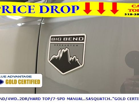 Certified 2022 Ford Bronco Big Bend w/ Sasquatch Package image 11
