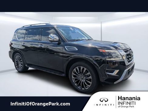 Used 2023 Nissan Armada Platinum w/ Captain's Chairs Package AWD/4WD image 1