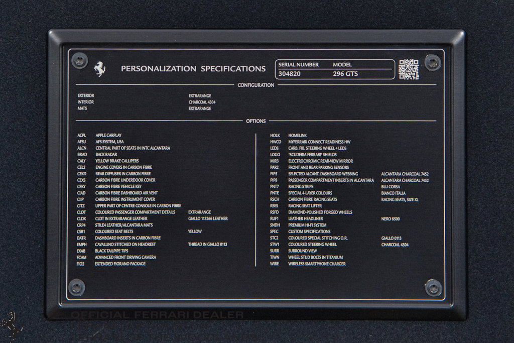 Used 2024 Ferrari 296 GTS RWD image 37