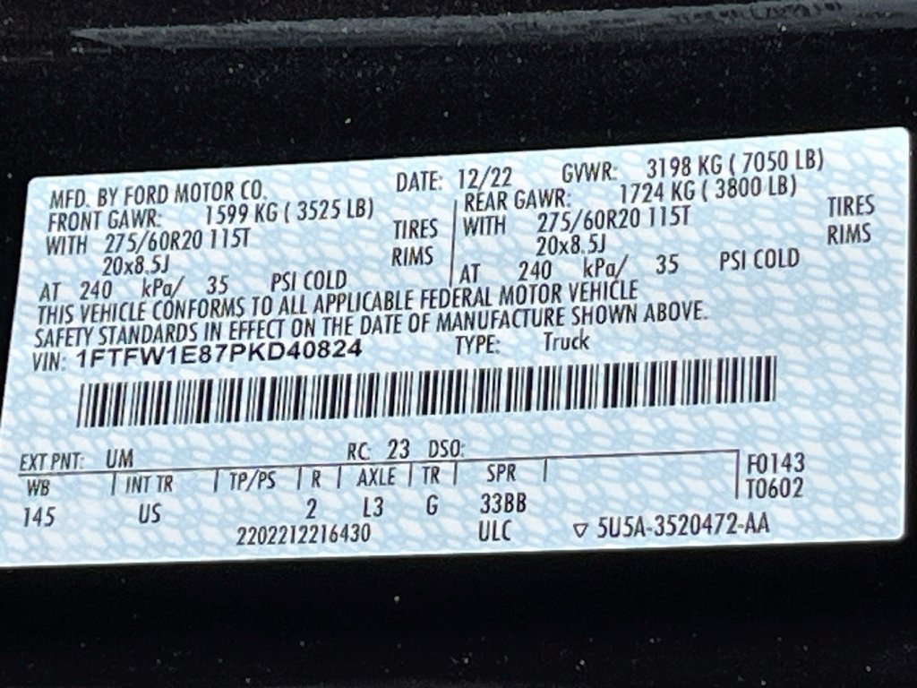 Used 2023 Ford F150 XLT w/ Equipment Group 302A High AWD/4WD image 32