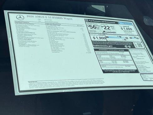 New 2026 Mercedes-Benz E 53 AMG e 4MATIC Wagon image 30