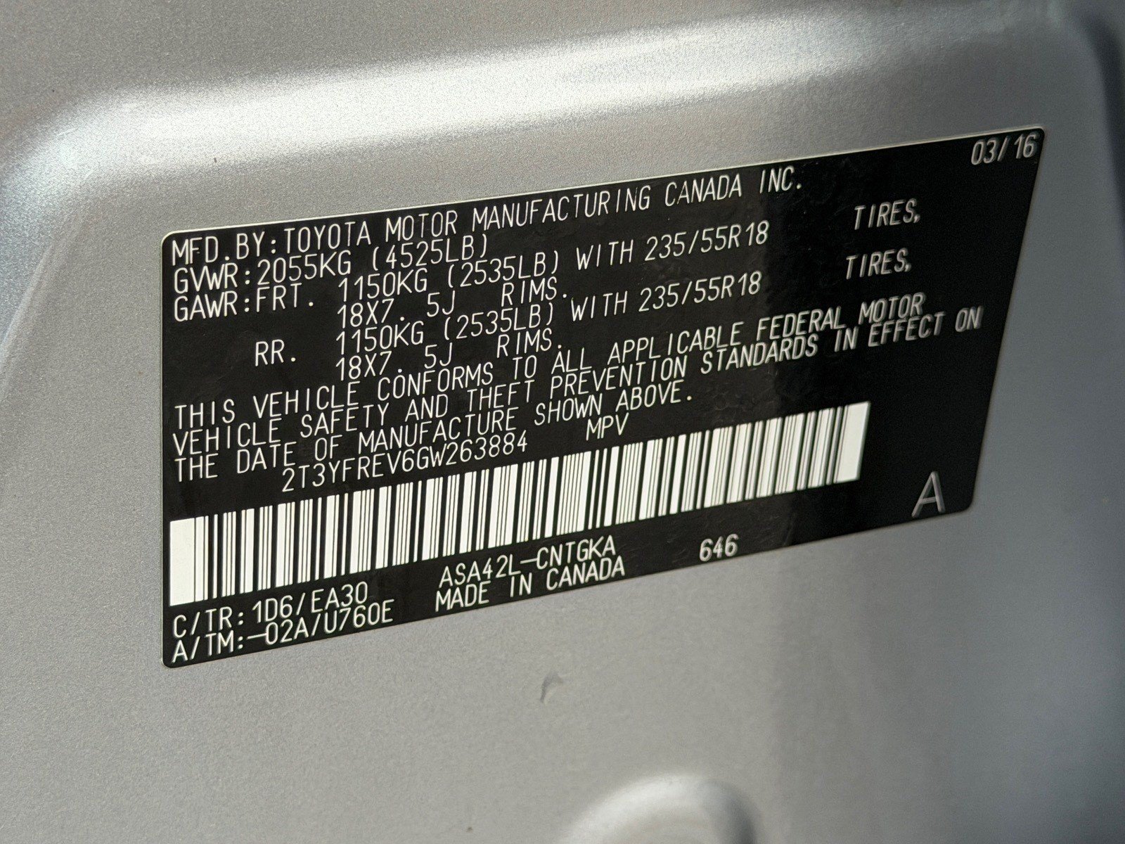 Used 2016 Toyota RAV4 Limited FWD image 47
