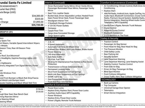 Used 2019 Hyundai Santa Fe Limited image 3