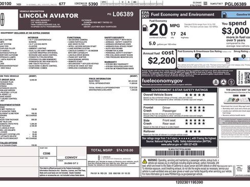 Used 2023 Lincoln Aviator Reserve w/ Equipment Group 201A AWD/4WD image 25