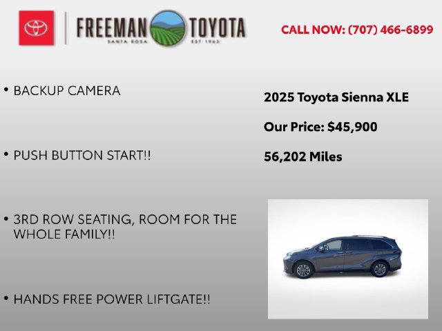 Used 2025 Toyota Sienna XLE FWD image 9