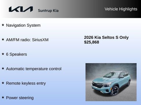 Used 2026 Kia Seltos S image 7