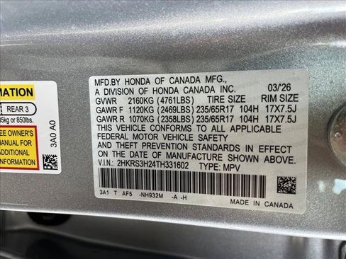 Used 2026 Honda CR-V LX image 24