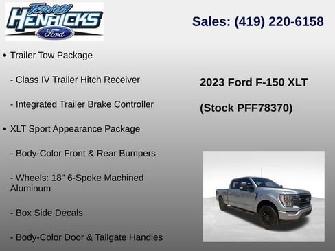 Used 2023 Ford F150 XLT w/ Equipment Group 302A High AWD/4WD image 12
