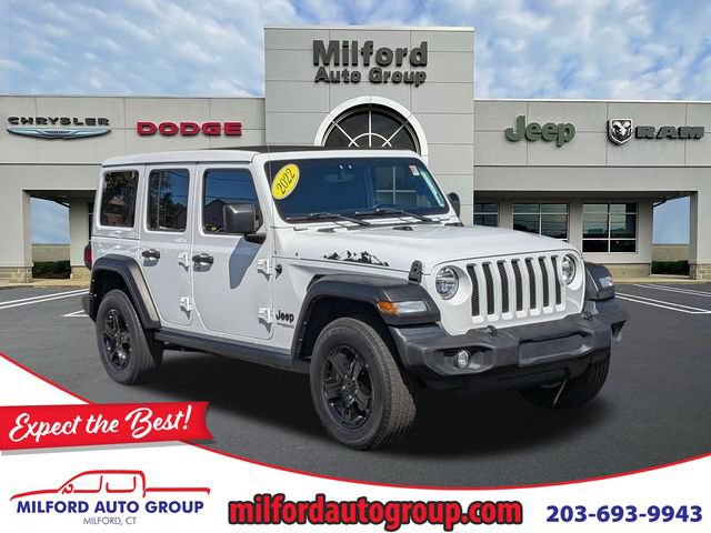 Certified 2022 Jeep Wrangler Unlimited Sport w/ Sun And Sound Package AWD/4WD image 1
