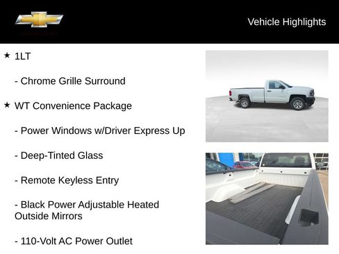Used 2016 Chevrolet Silverado 1500 W/T w/ WT Convenience Package RWD image 19