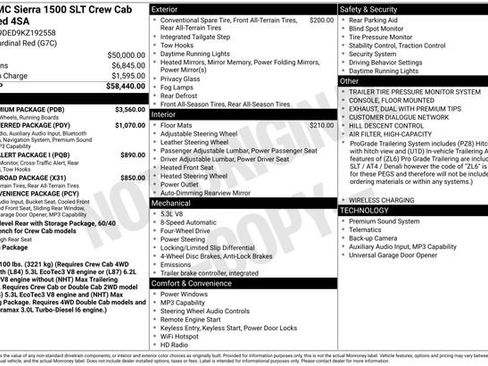 Used 2019 GMC Sierra 1500 SLT w/ SLT Premium Package image 42