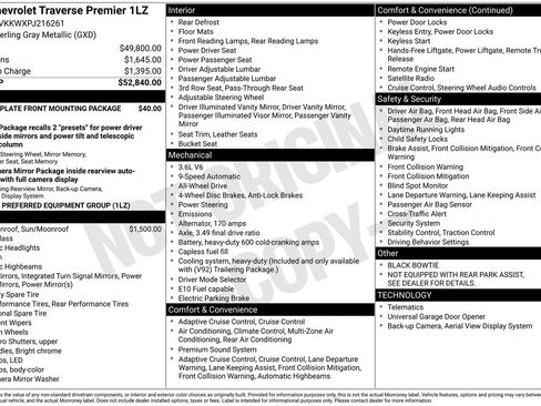 Certified 2023 Chevrolet Traverse Premier AWD/4WD image 8