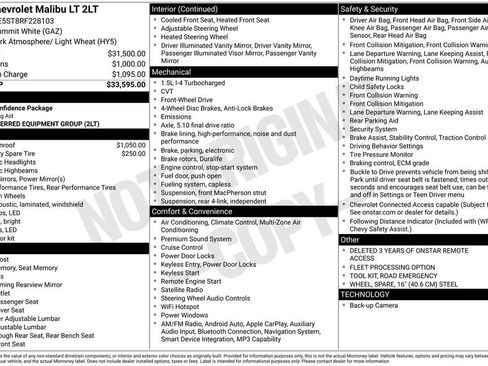 Used 2024 Chevrolet Malibu LT FWD image 17