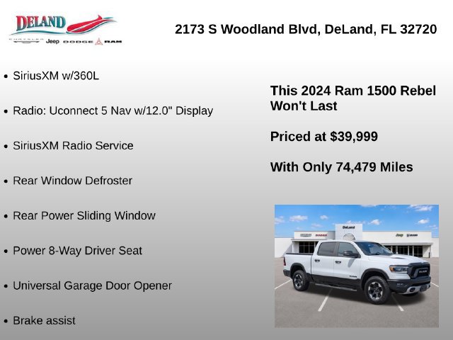 Used 2024 RAM 1500 Rebel w/ Rebel Level 1 Equipment Group AWD/4WD image 47