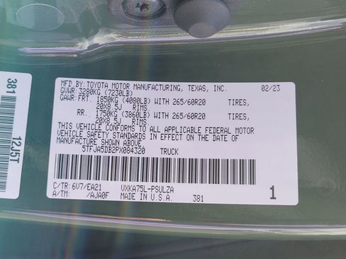 Used 2023 Toyota Tundra Limited w/ TRD Off-Road Package image 15