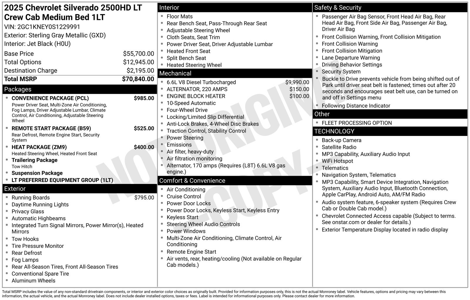 Used 2025 Chevrolet Silverado 2500 LT w/ Convenience Package AWD/4WD image 37